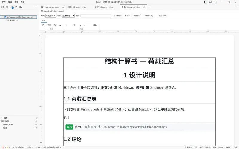 四种视图:论文视图:按期刊版式重排题头与正文。