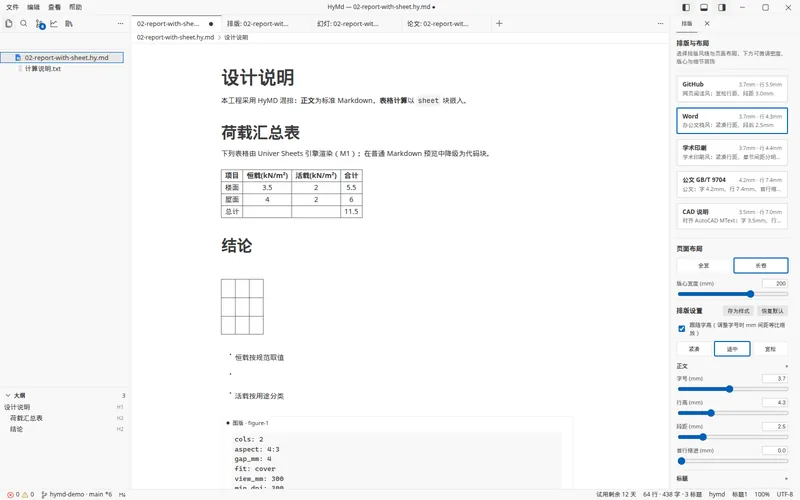 排版风格:切换到 Word 风格。